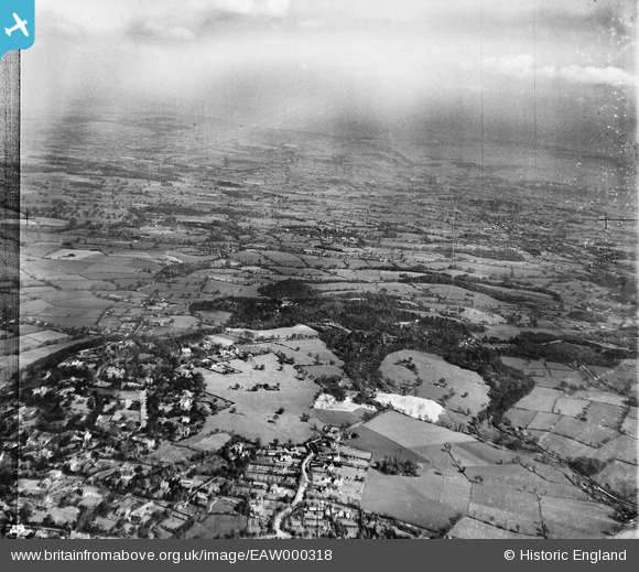 EAW000318 ENGLAND (1946). Woodland on either side of the Macclesfield