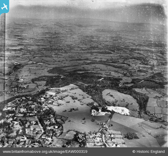 EAW000319 ENGLAND (1946). Woodland on either side of the Macclesfield