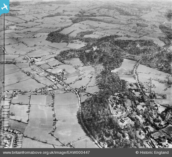 EAW000447 ENGLAND (1946). Mottram Road, Alderley Edge and surrounding