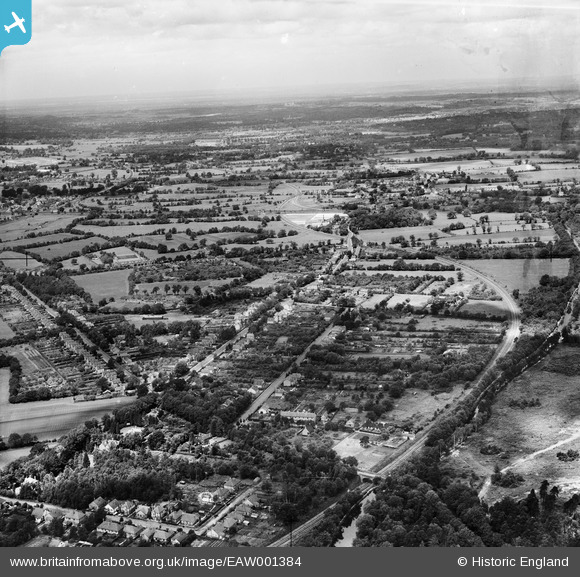 EAW001384 ENGLAND (1946). The village and environs, Mytchett, from the ...