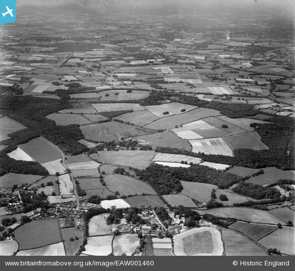 EAW001460 ENGLAND (1946). East Hoathly and countryside around Old Whyly ...