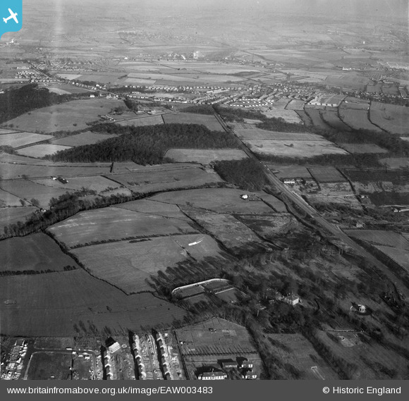 EAW003483 ENGLAND (1947). Warren Vale, Swinton Common and environs