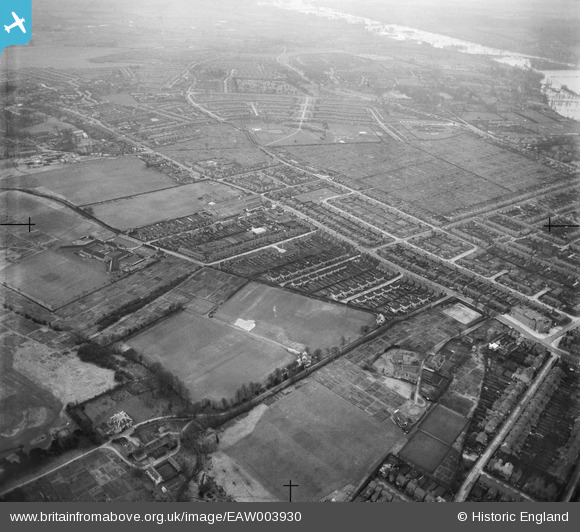eaw003930 ENGLAND (1947). Cowley Road and environs, Temple Cowley, from
