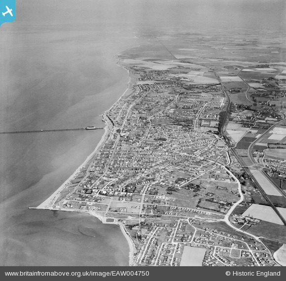 EAW004750 ENGLAND (1947). The town and the surrounding coastline, Herne ...