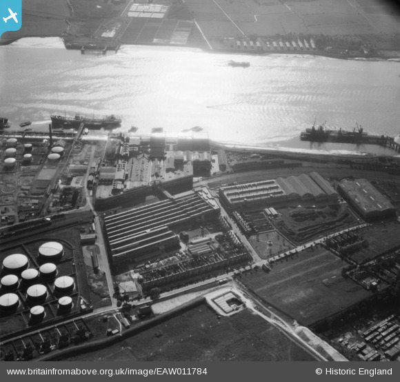 Eaw011784 England 1947 Thames Board Mills Purfleet 1947 Britain From Above 