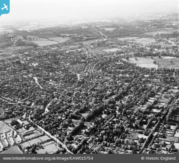 EAW015754 ENGLAND (1948). The town, Guildford, from the east, 1948