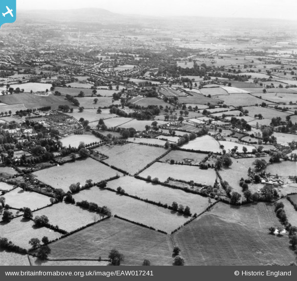 eaw017241 ENGLAND (1948). Fields between Racecourse Lane and Mytton Oak