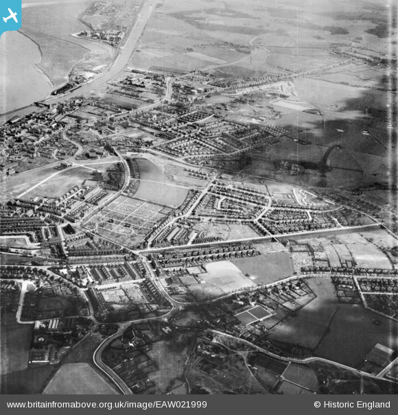 eaw021999 ENGLAND (1949). Higher Runcorn and environs, Runcorn, 1949 ...