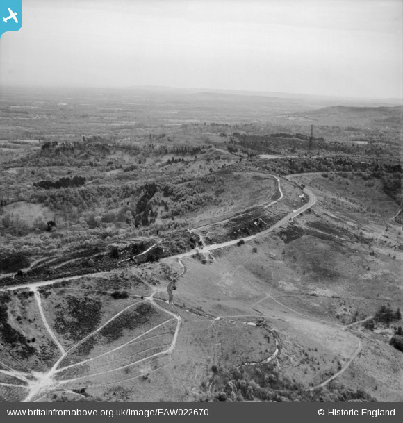 eaw022670 ENGLAND (1949). The Portsmouth Road between Hindhead Common