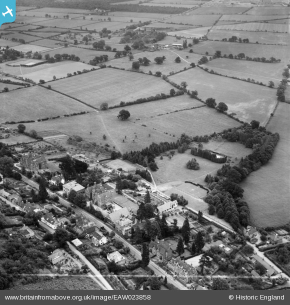 EAW023858 ENGLAND (1949). The Abbey on Wells Road and environs, Malvern