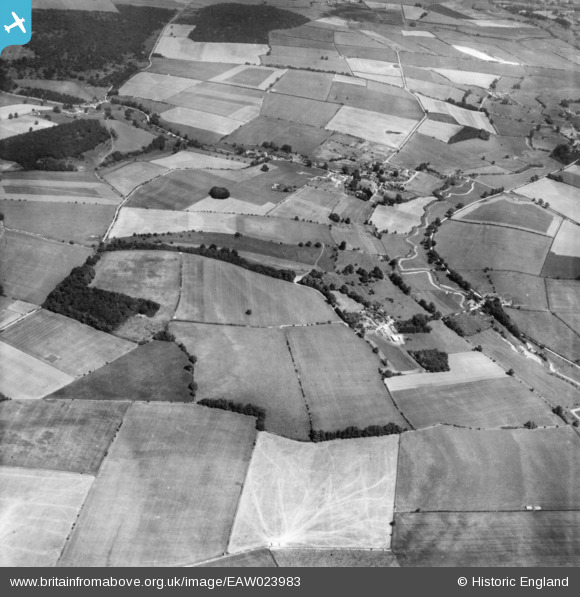 EAW023983 ENGLAND (1949). Poulten's Walk Spinney, Manor Farm and ...