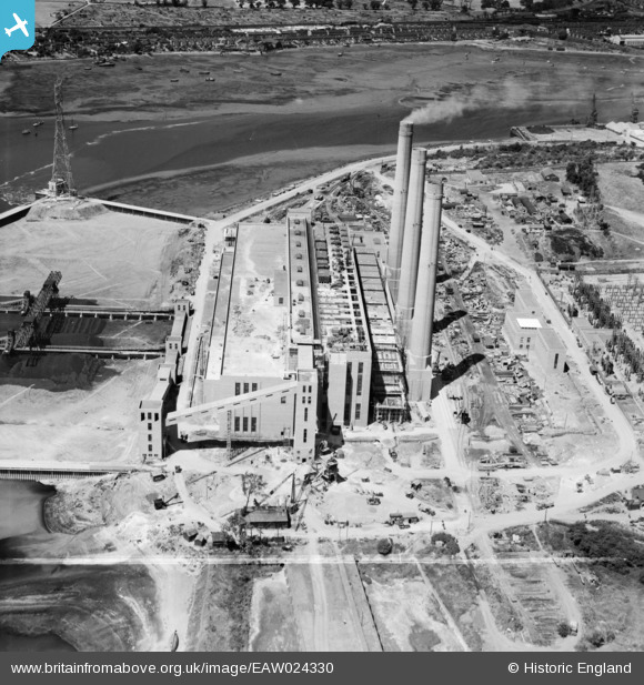 EAW024330 ENGLAND (1949). Cliff Quay Power Station, Ipswich, 1949. This ...