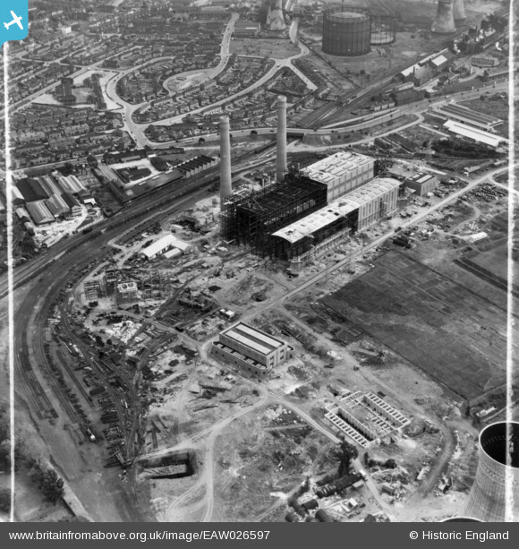 EAW026597 ENGLAND (1949). Croydon B Power Station Under Construction ...