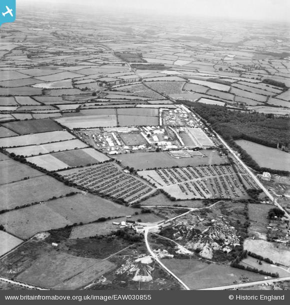 EAW030855 ENGLAND (1950). The Royal Cornwall Show, Callington, from the ...