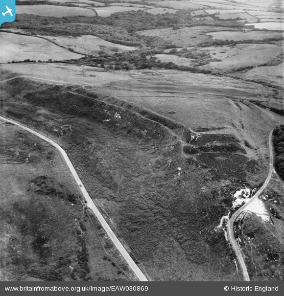 EAW030869 ENGLAND (1950). Abbotsbury Castle Hill Fort, Abbotsbury, 1950 ...