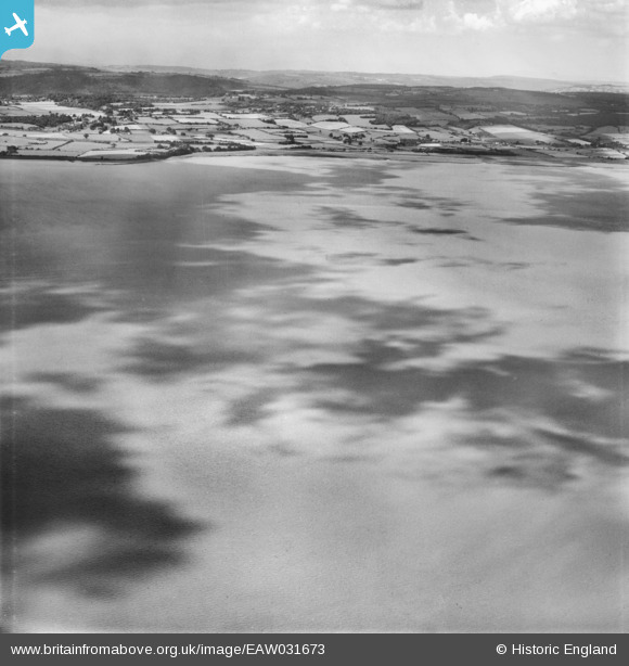 EAW031673 ENGLAND (1950). Clouds casting shadows on the River Severn ...