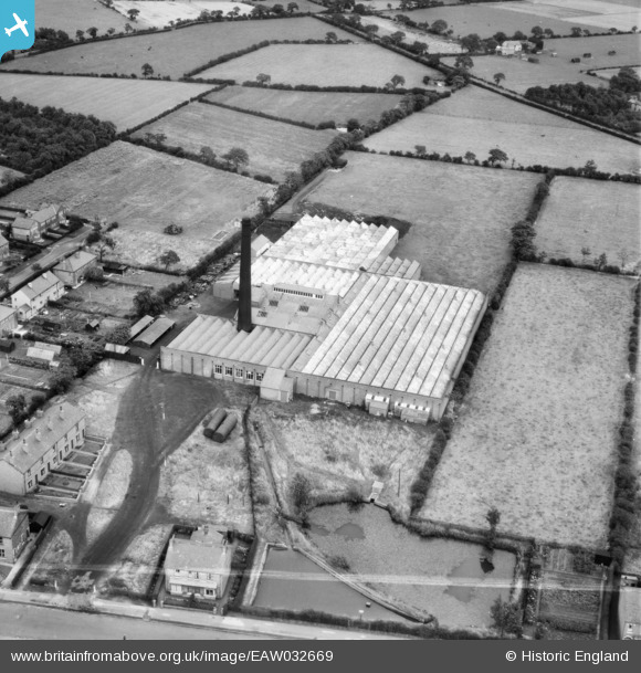 EAW032669 ENGLAND (1950). The New Cotton Mill, Eccleston, 1950. This