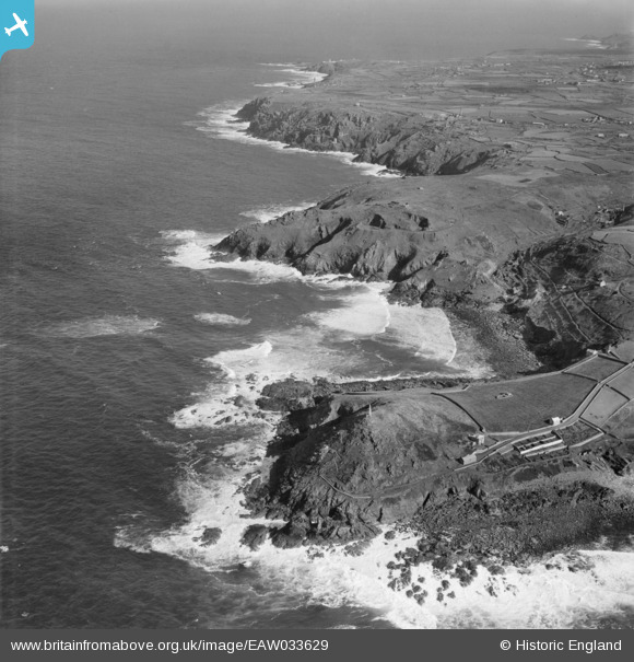 EAW033629 ENGLAND (1950). The coastline from Cape Cornwall to Botallack ...