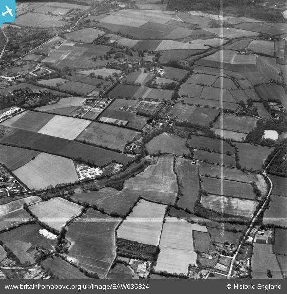 EAW035824 ENGLAND (1951). West Wantley Poultry Farm and the surrounding ...