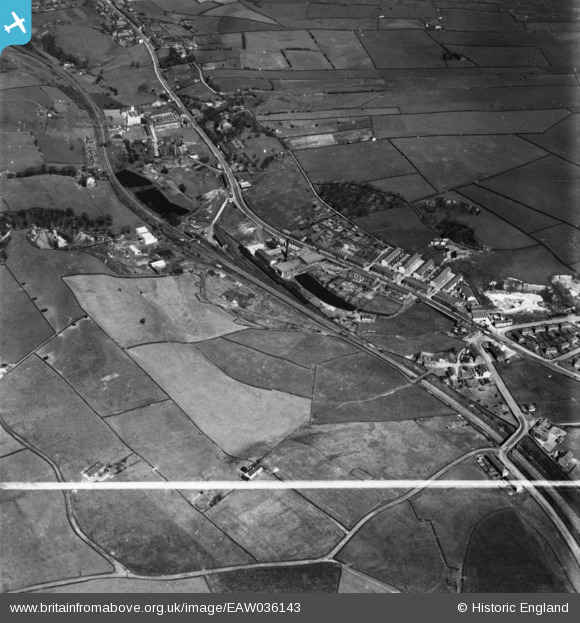 EAW036143 ENGLAND (1951). Blackburn Road, Hope Mill and environs