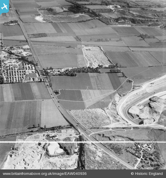 EAW040936 ENGLAND (1951). Gravel Pits off Arterial Road West Thurrock
