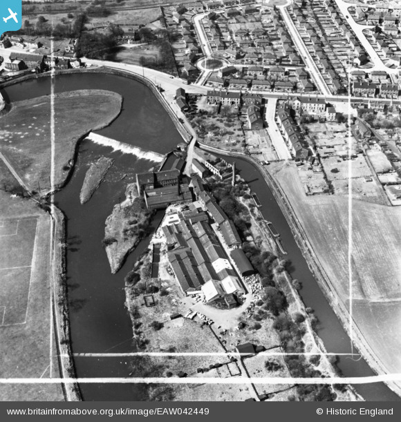 EAW042449 ENGLAND (1952). The Fitton & Sons Low Woollen Mill, Ravensthorpe, 1952. This image has