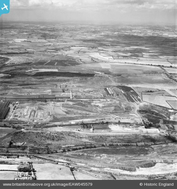 EAW045579 ENGLAND (1952). The Corby Steelworks and surrounding
