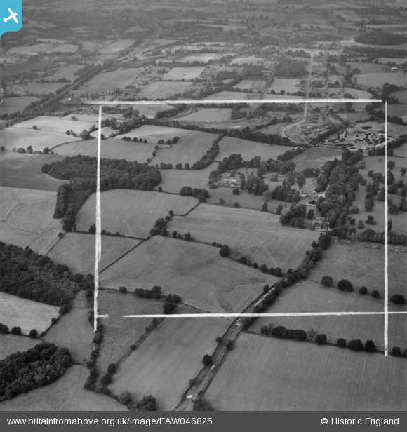 eaw046825 ENGLAND (1952). Fields around Sherfield Hall looking towards