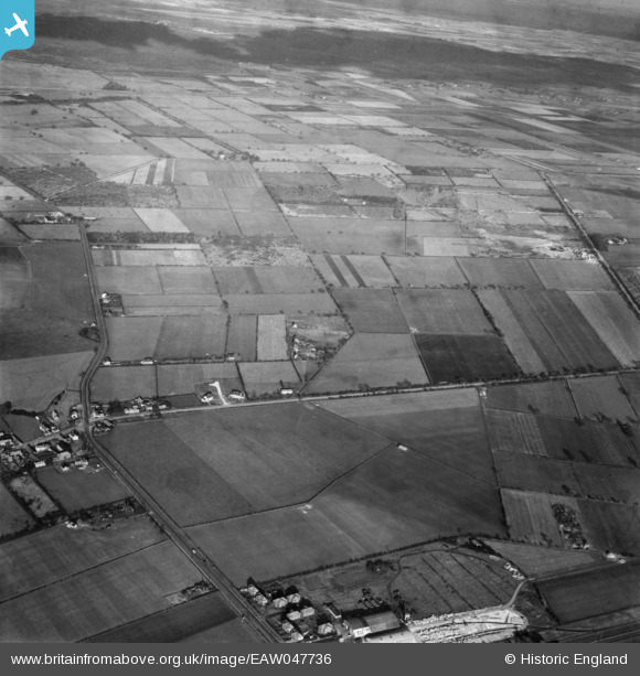 eaw047736 ENGLAND (1952). Bank End Road and the surrounding area, Blaxton, 1952 Britain From Above