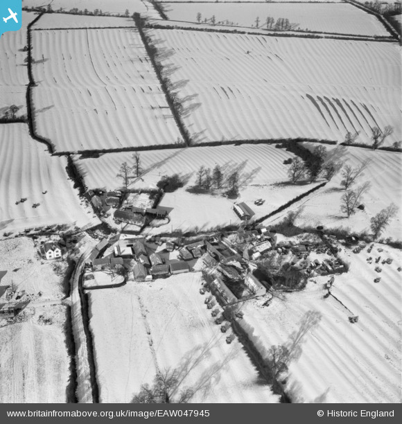 eaw047945 ENGLAND (1952). West Hill Farm and surrounding fields in the