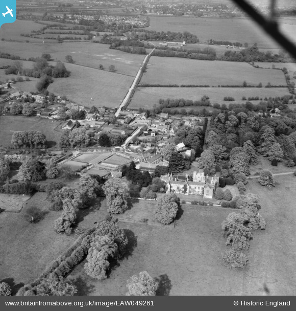 eaw049261 ENGLAND (1953). Wytham Abbey and the village, Wytham, 1953 ...