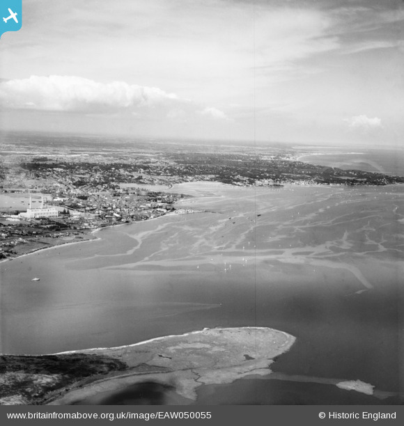 EAW050055 ENGLAND (1953). Poole Harbour and the town, Poole, from the ...