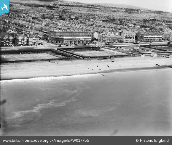 epw017755 ENGLAND (1927). Western Lawns, Hove, 1927 | Britain From Above