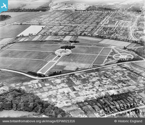 Epw021316 England 1928 Eaton Park And Environs Norwich 1928 Britain From Above