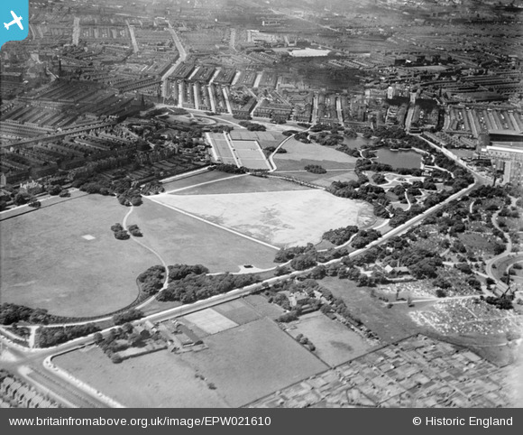 Epw021610 England 1928 Stanley Park And Environs Anfield 1928 Britain From Above