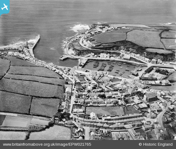 EPW021765 ENGLAND (1928). The Harbour And Town, Porthleven, 1928 ...