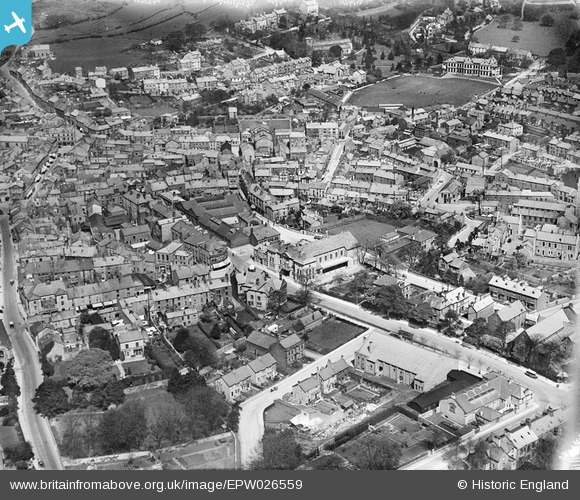 epw026559 ENGLAND (1929). The town centre, Ulverston, 1929 | Britain ...