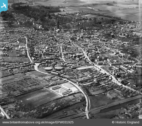 epw031925 ENGLAND (1930). Monks' Dyke Road and the town, Louth, 1930