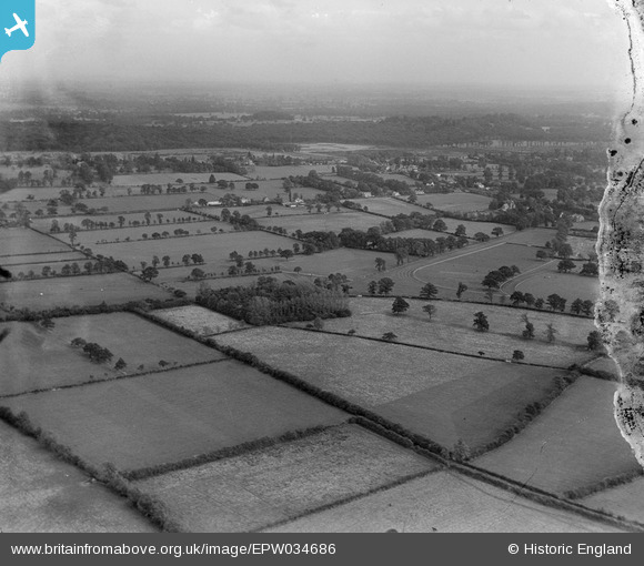 EPW034686 ENGLAND (1930). Countryside north of the Windsor Forest Stud