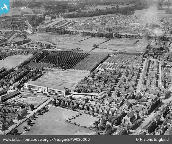 EPW036006 ENGLAND (1931). The Raleigh Cycle Works and environs, Radford ...