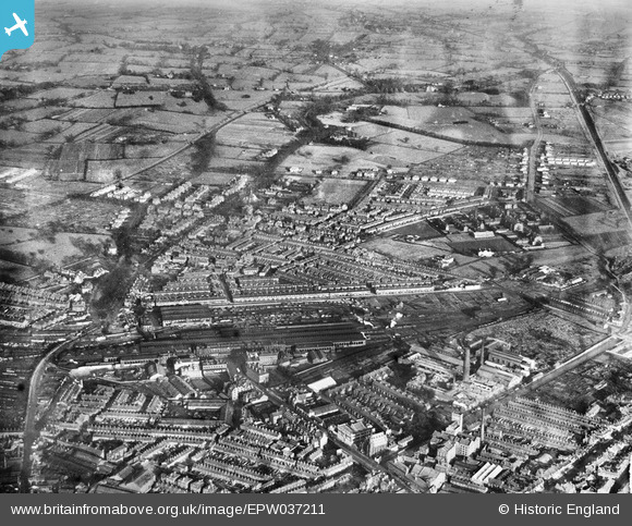 EPW037211 ENGLAND (1931). Chester General Railway Station and Hoole ...