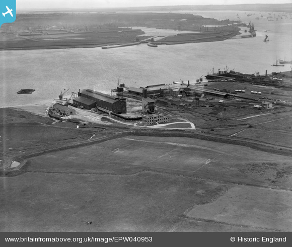 EPW040953 ENGLAND (1933). The Britannia Lead Works and the Tower Cement ...