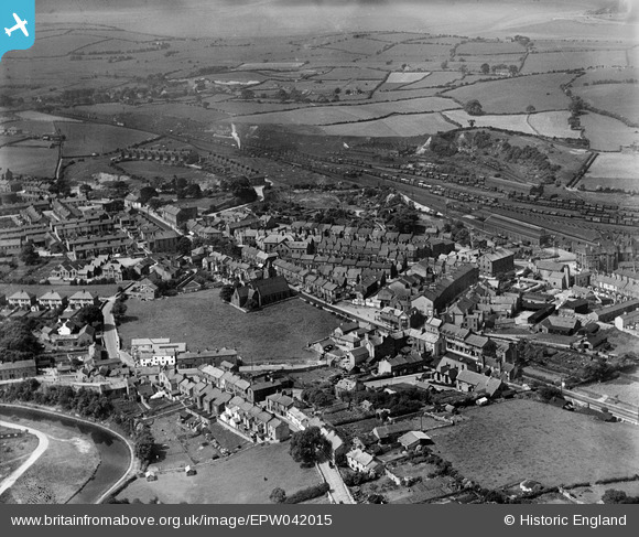 EPW042015 ENGLAND (1933). Christ Church and the town centre, Carnforth ...