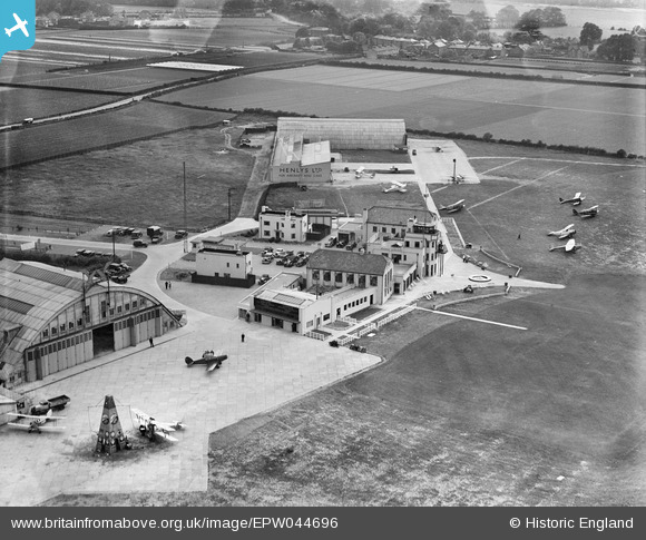 EPW044696 ENGLAND (1934). Customs House and adjoining hangars at Heston ...