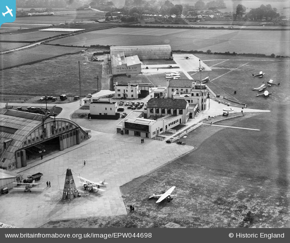 EPW044698 ENGLAND (1934). Customs House and adjoining hangars at Heston ...