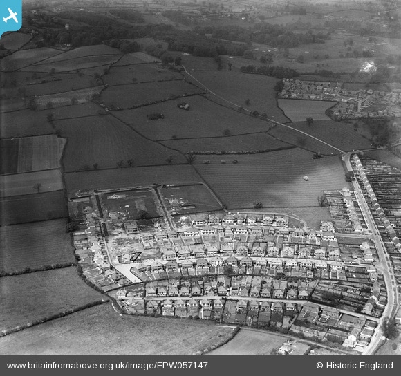 epw057147 ENGLAND (1938). A new housing estate under construction off