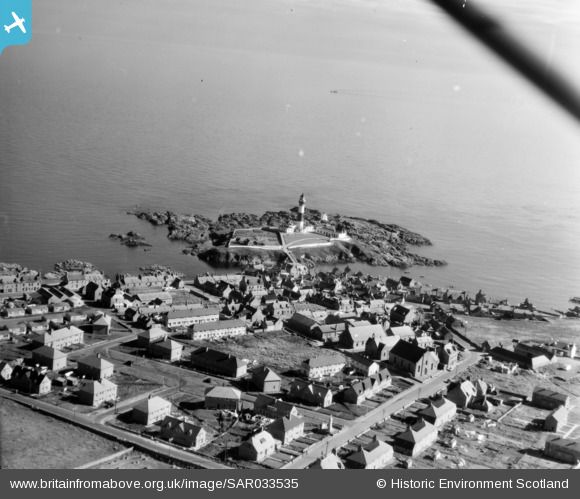 SAR033535 SCOTLAND (1958). Boddam, showing Buchan Ness Lighthouse ...