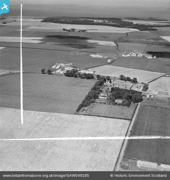 saw048185 SCOTLAND (1953). Fenton Barns, Drem, general view. An oblique