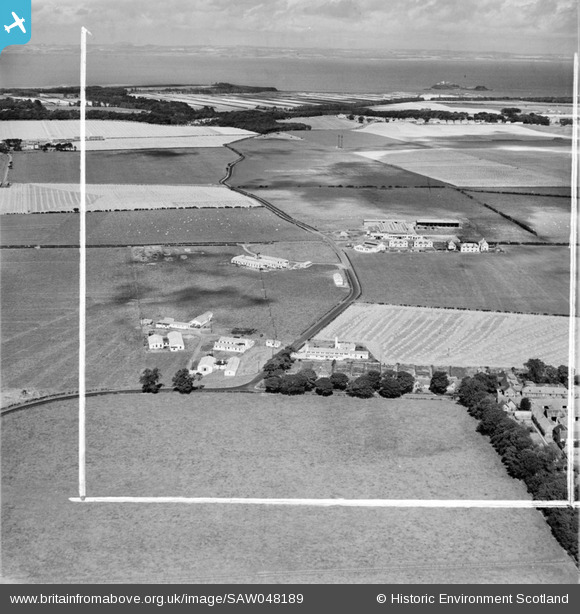 SAW048189 SCOTLAND (1953). Fenton Barns, Drem, general view. An oblique