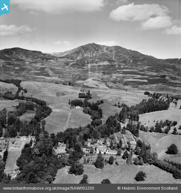 SAW051230 SCOTLAND (1953). Moulin, general view, showing Balnakeilly ...